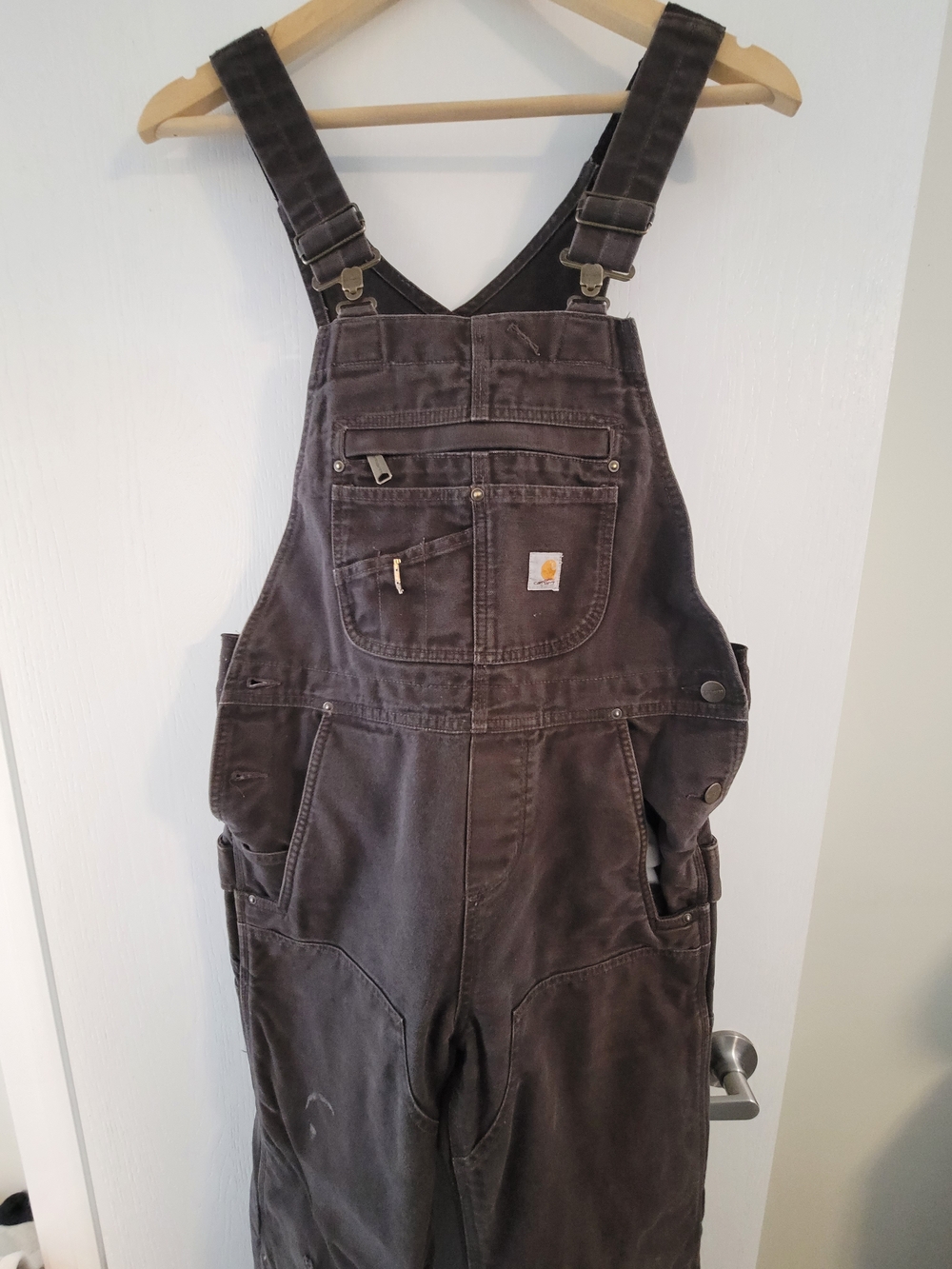 Carhartt Brown Utility Duck Bib Overalls